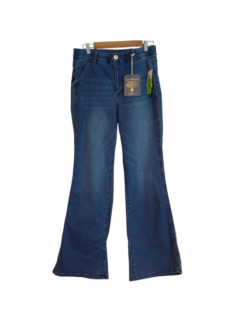 Democracy Absolution Skyrise Wide Leg Pants Hold Tummy Control Pocket Flaps 10